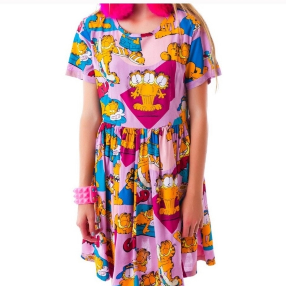 Lazy Oaf x Garfield Mega Field Dress UNICORN